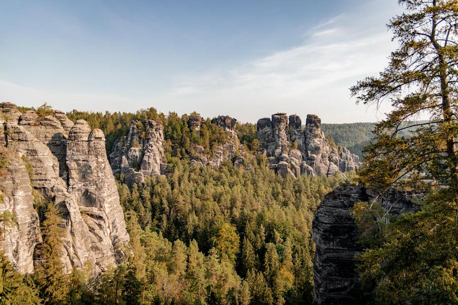 Blick von der Basteibrücke