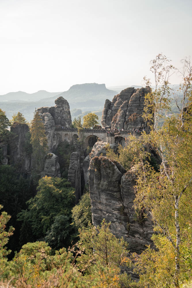 Wanderung zur Bastei in der Sächsischen Schweiz
