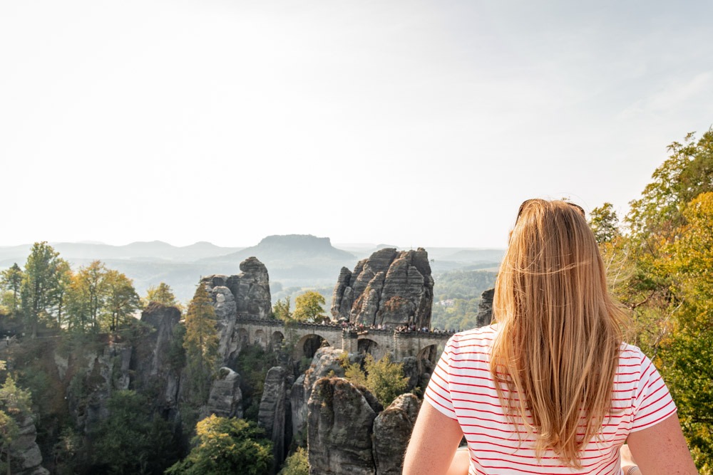 Wanderung zur Bastei in der Sächsischen Schweiz