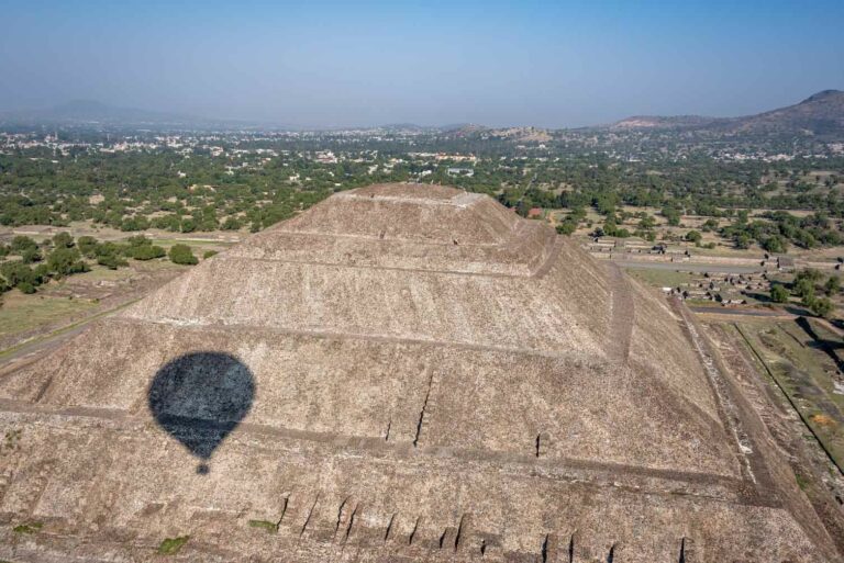 Heißluftballon-Fahrt über die Pyramiden Teotihuacán