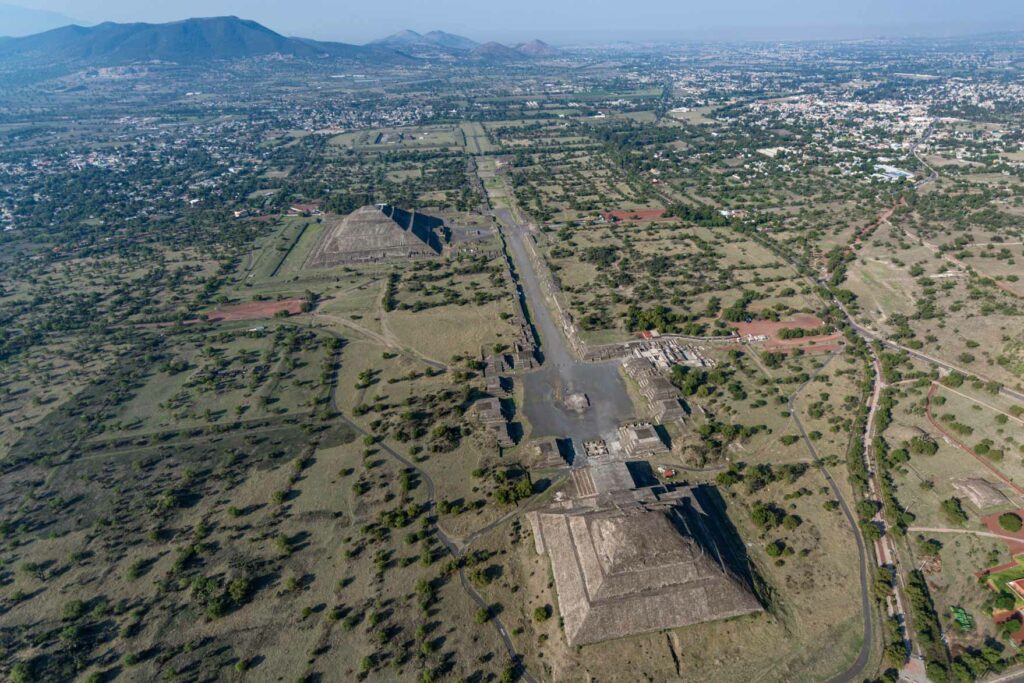 Heißluftballon-Fahrt über die Pyramiden Teotihuacán