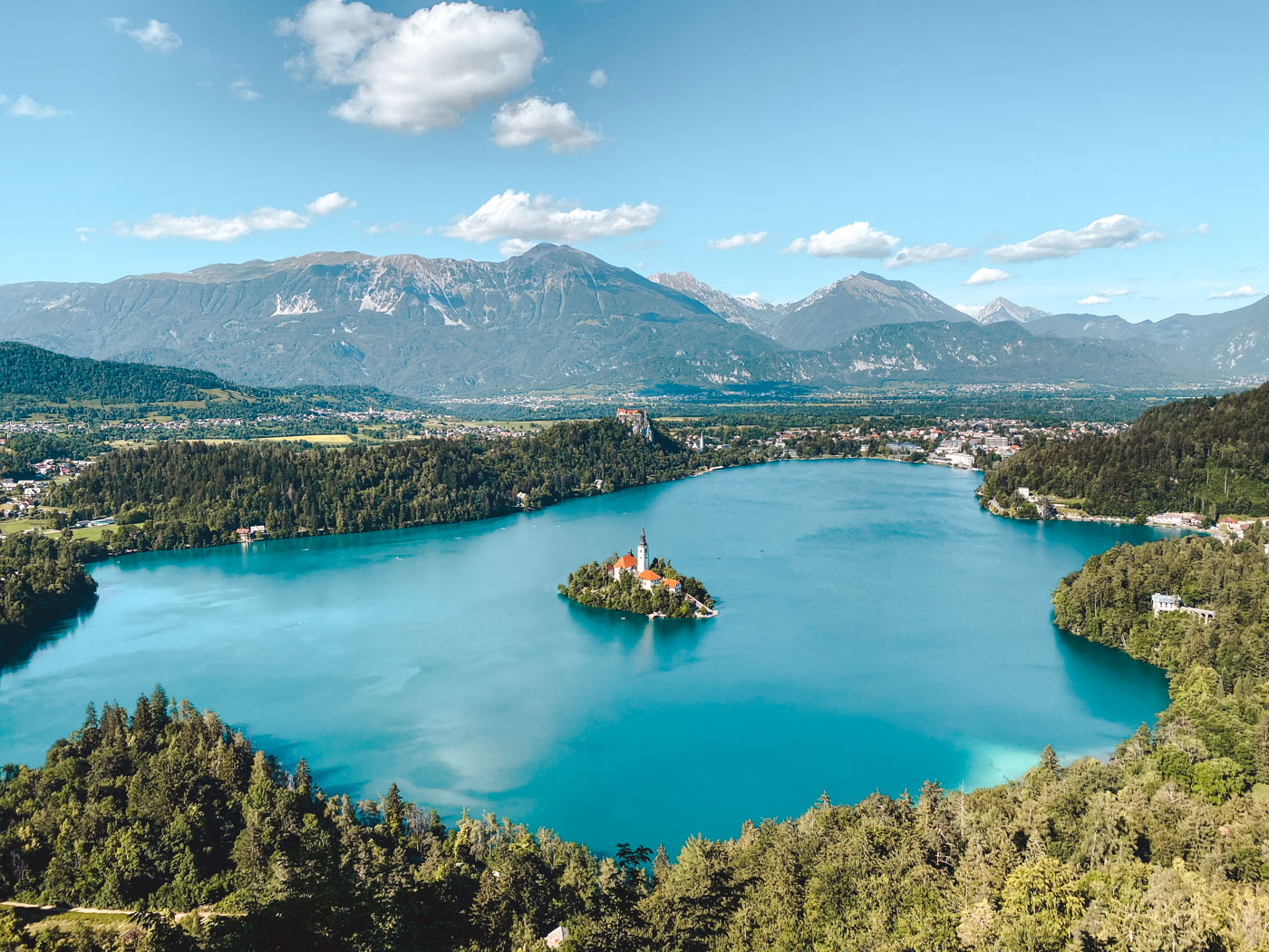 Bled in Slowenien: Aussicht von Mala Osojnica