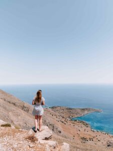 Kreta Straßen ursprünglich Chora Sfakion Aussicht view point